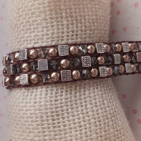 Brighton Tri Strand Beaded Bracelet - Picture 3 of 8